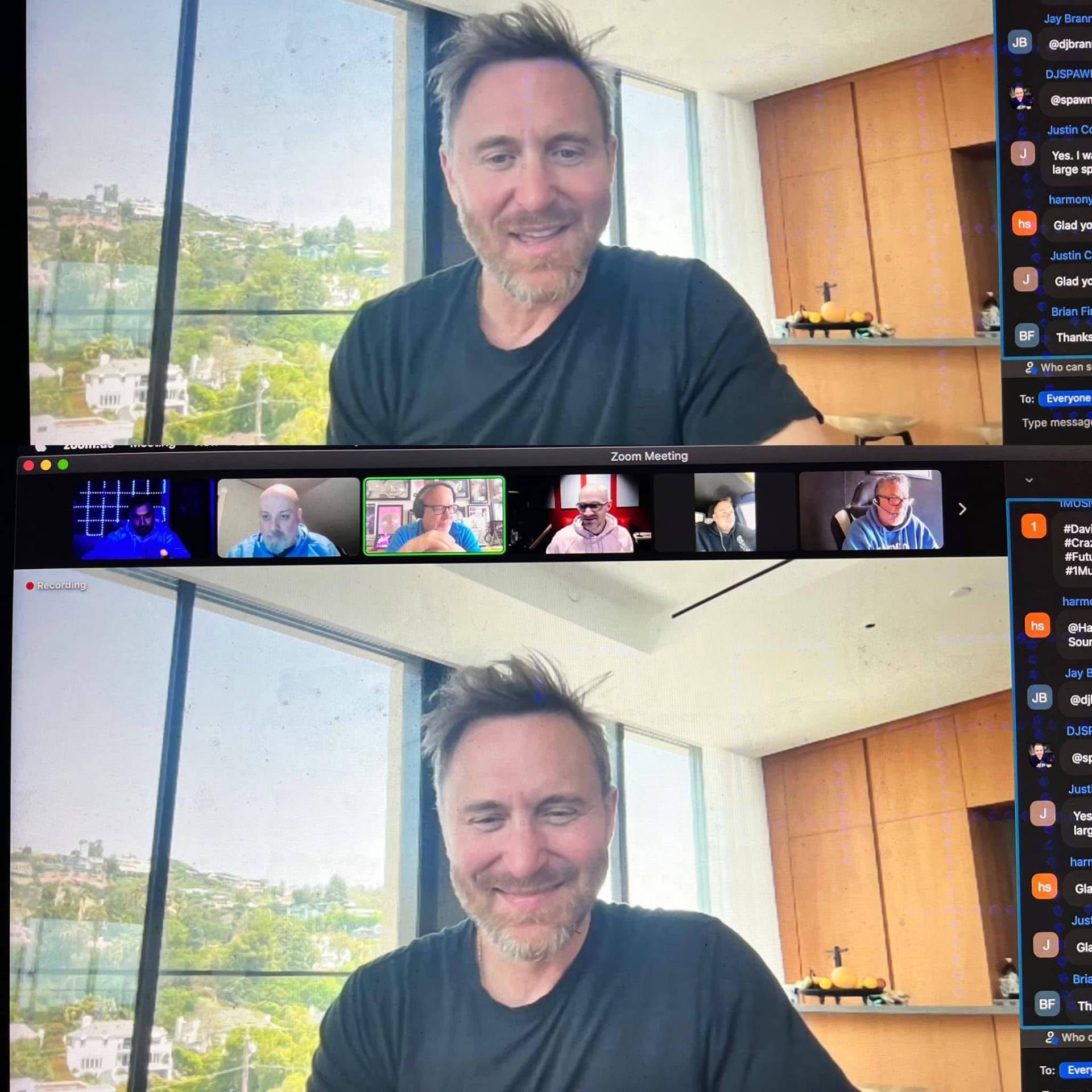 DJ LG with David Guetta